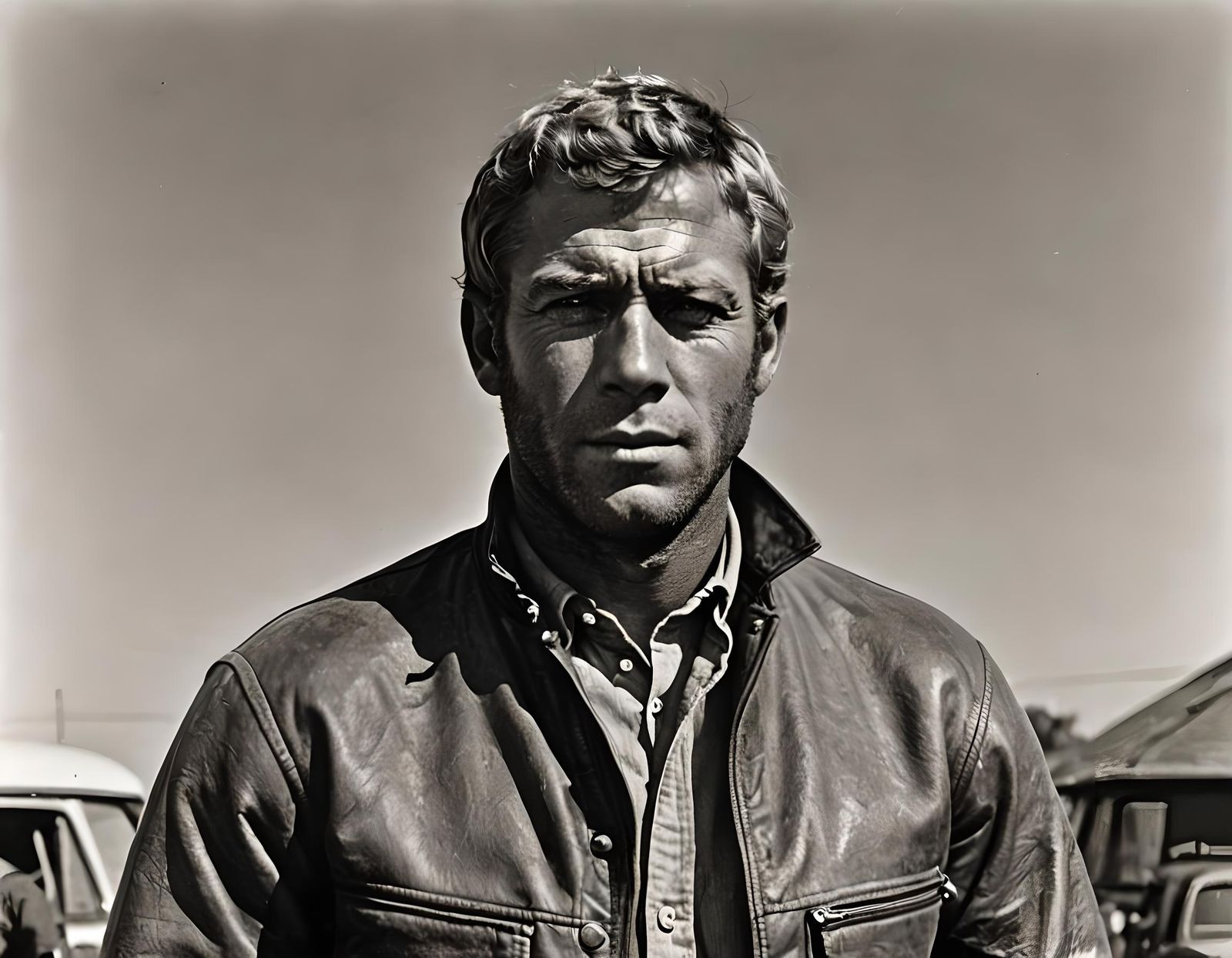 Steve McQueen in Bullitt Movie Scene