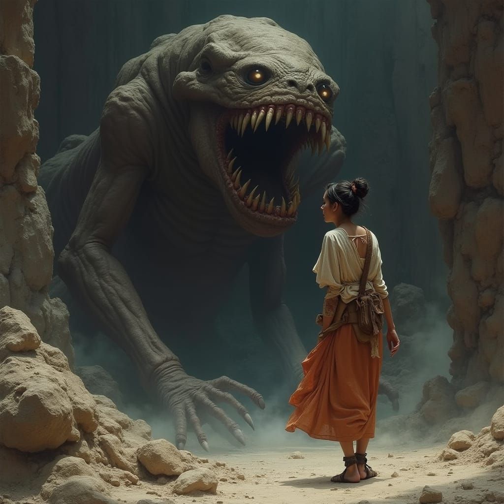 Ancient Greek Adventurer Confronts Cyclopean Giant in Dramat...