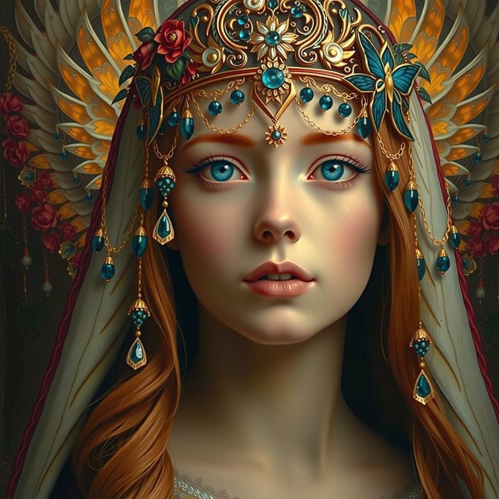 Angel of Deliverance in Classical Painting Style