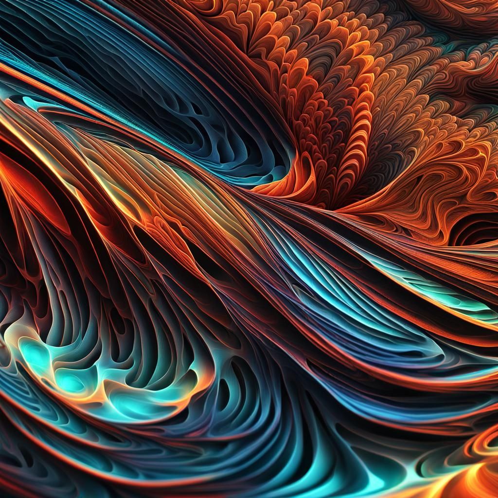 Mesmerizing Fractal Wave Function in Vivid Colors