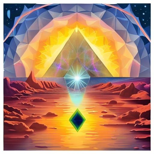 Poolside Cosmic Alignment in Crystalline Vista