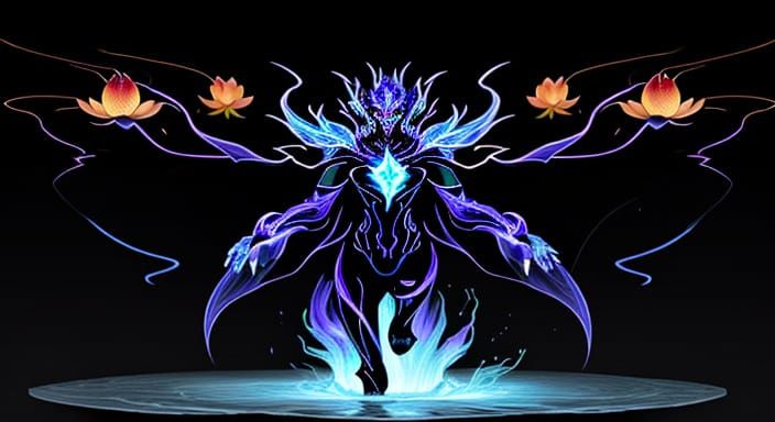 Neon Black Lotus Elemental of Gravity and Technology