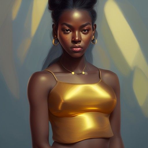 Golden Hour Portrait of a Woman in Fantasy Style