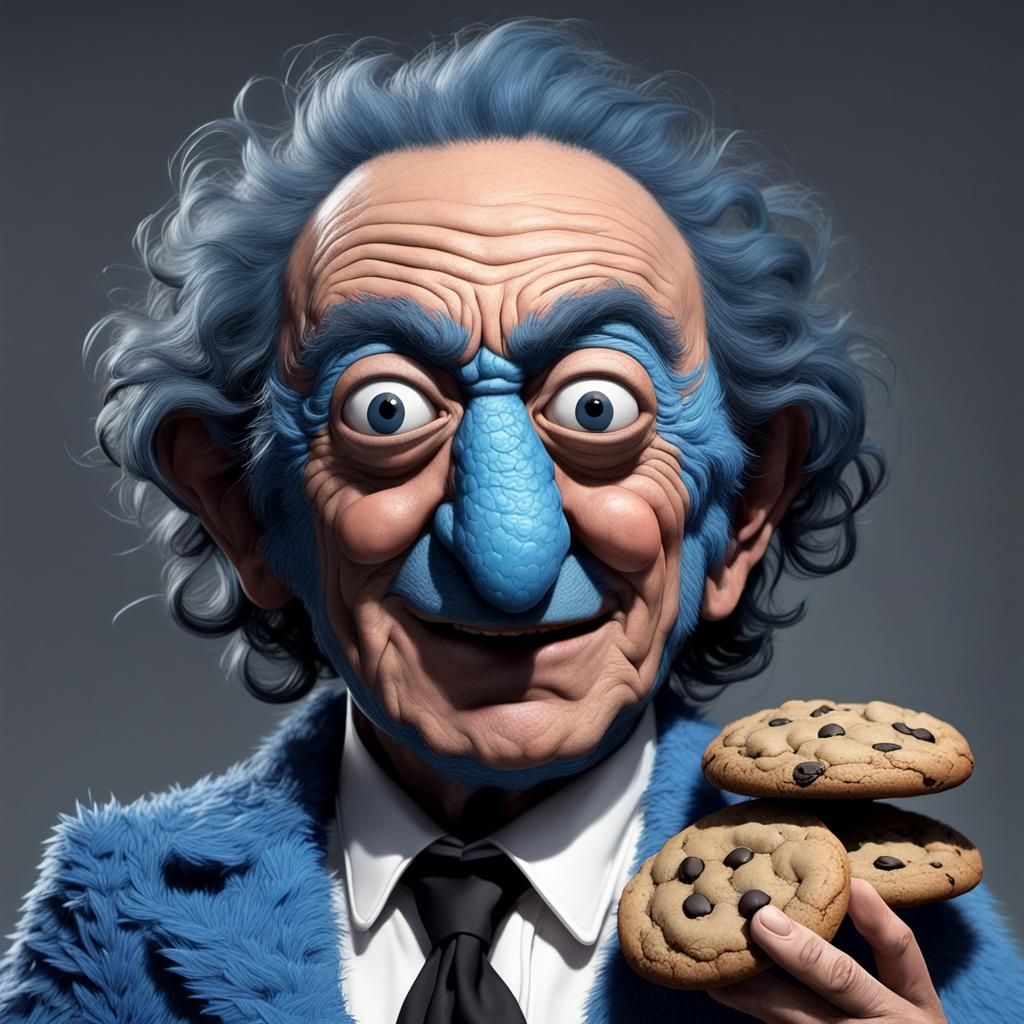 Marty Feldman combined with Cookie Monster