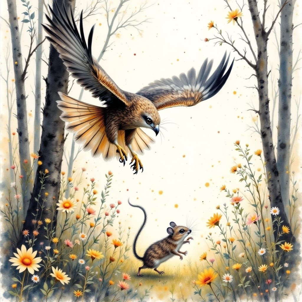 A hyper detailed watercolour