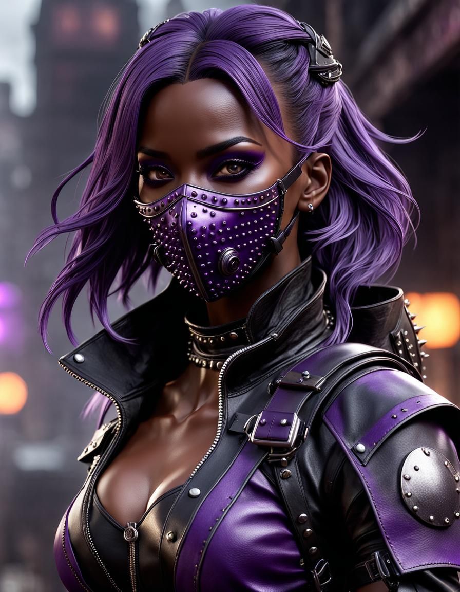 Hit-Girl as Post-Apocalyptic Warrior, Luis Royo Style