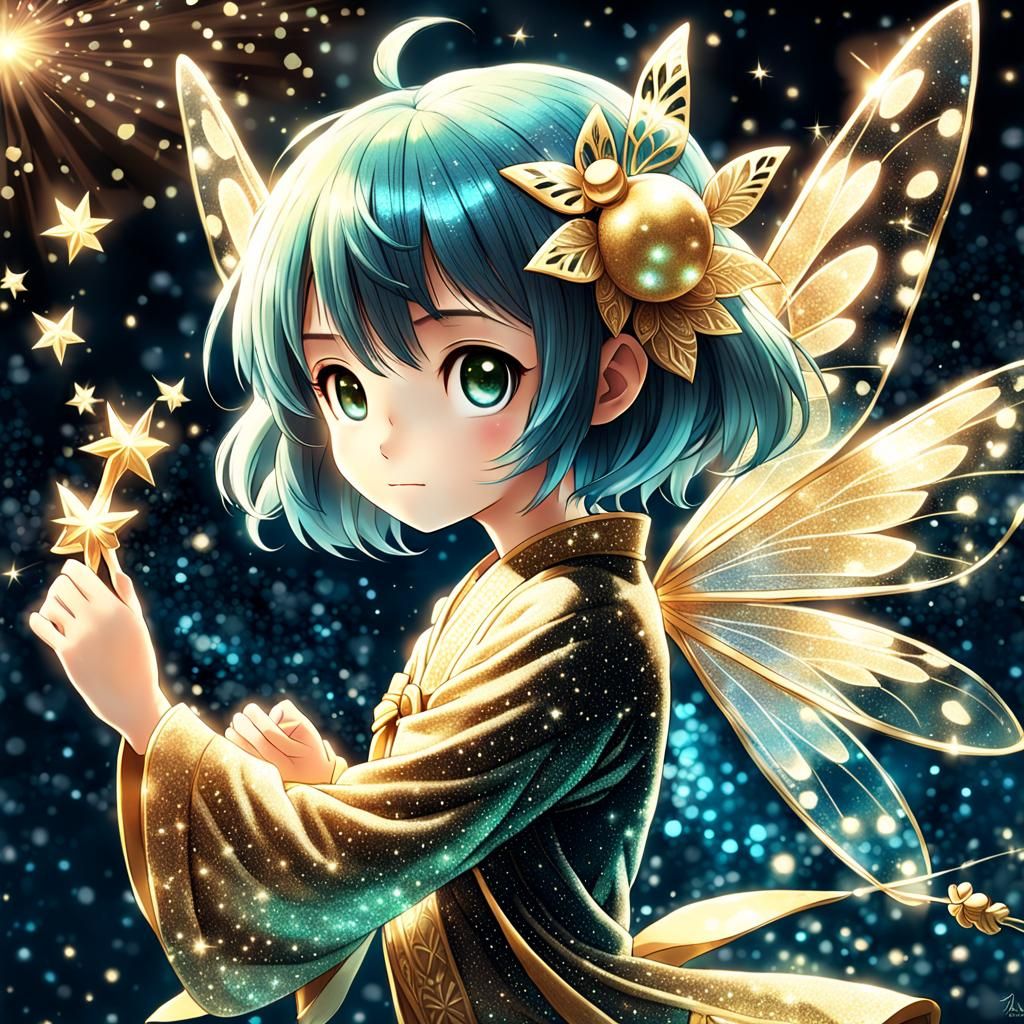 a beautiful fairy in the style of Tsukasa Abe, Goro Fujita a...