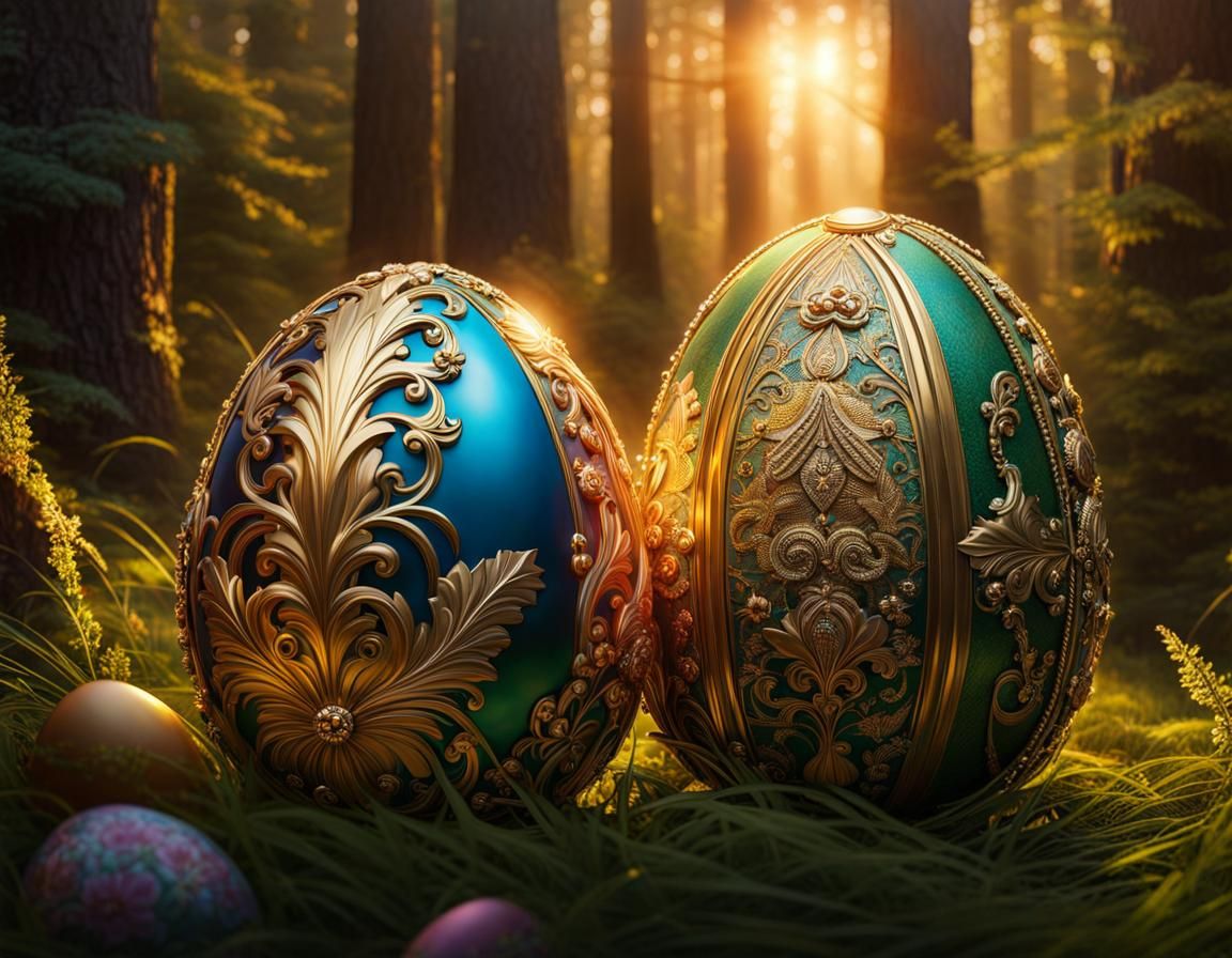 Victorian Children Find Faberge Eggs in Forest