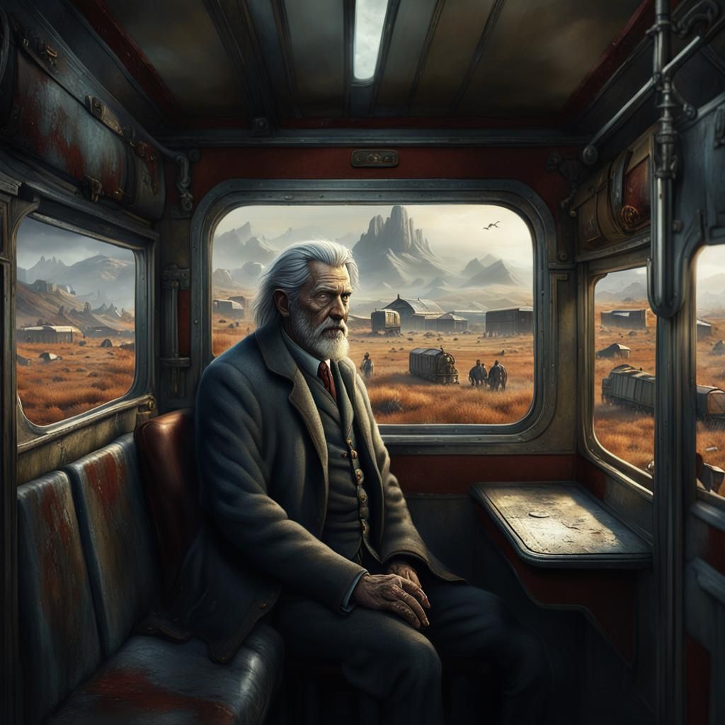 Man on Train Observes Zombie Apocalypse