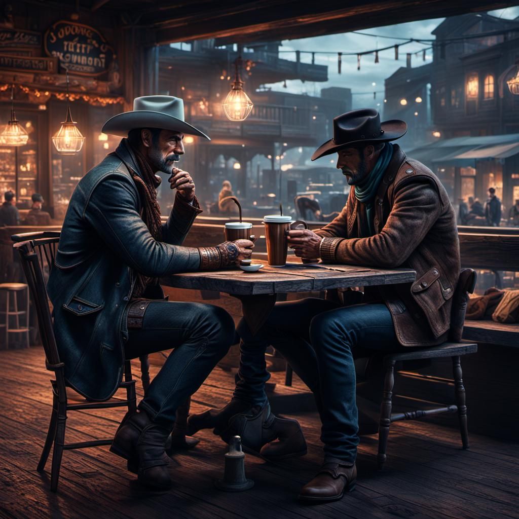coffee with a cowboy