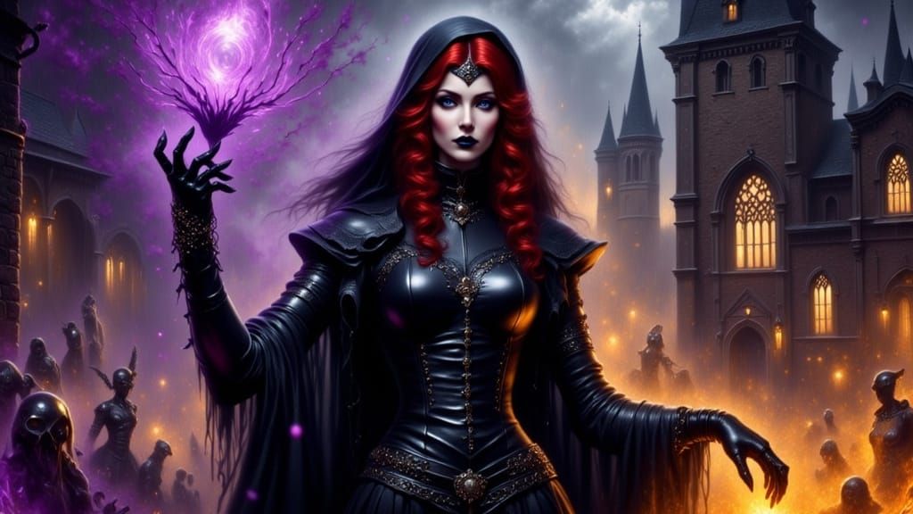 Redhead Nun Fights Demons in Gothic Victorian Town