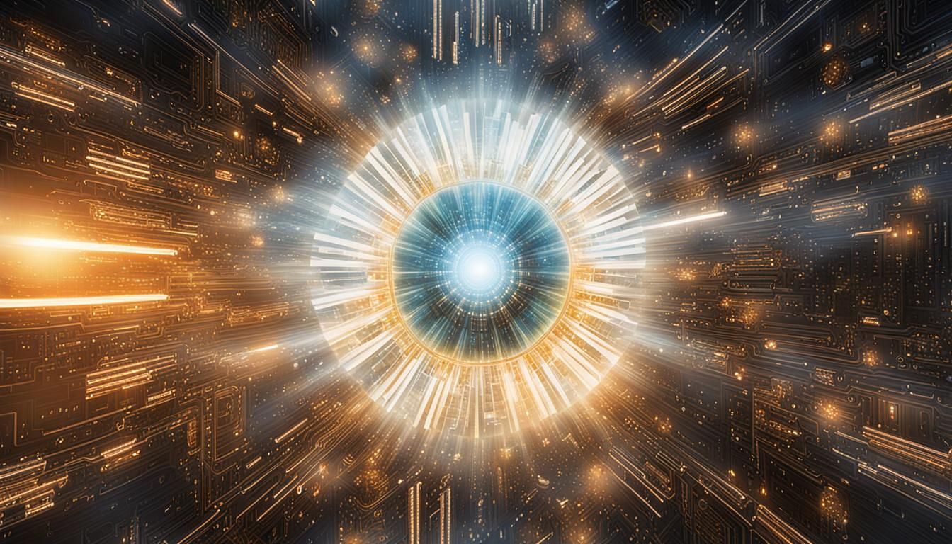 Radiant Digital Sun with Fiber Optic Core