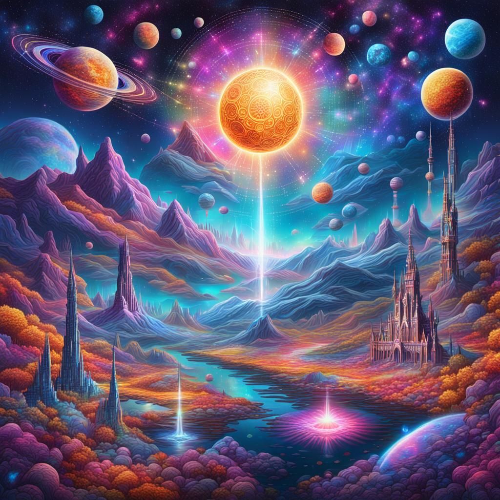 Holographic Astral Cosmic Future World in 8k