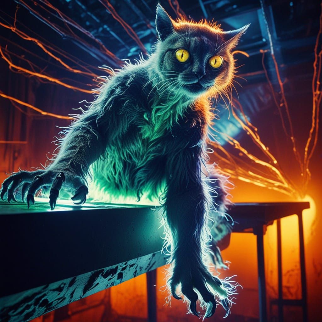 Mutated Animal in Radiation Zone: Dark Fantasy Art