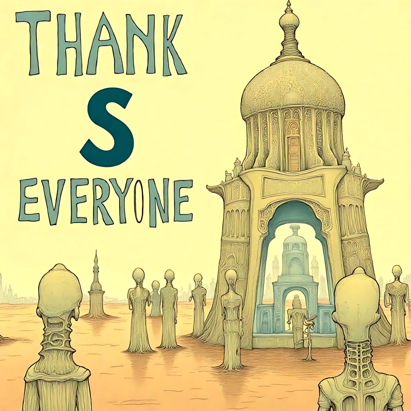 Stylized 'Thank You' Message with Artistic Effect