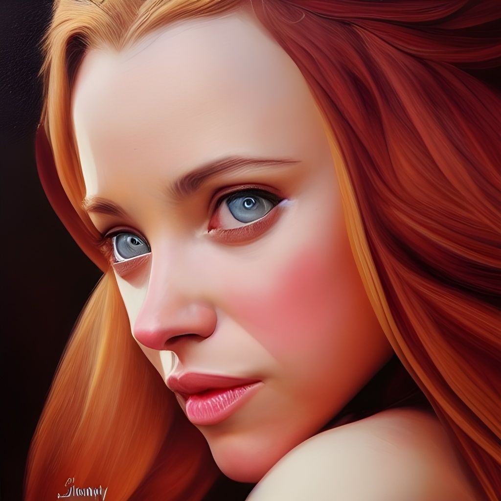Hyperrealistic Elf Portrait in Oil Painting Style