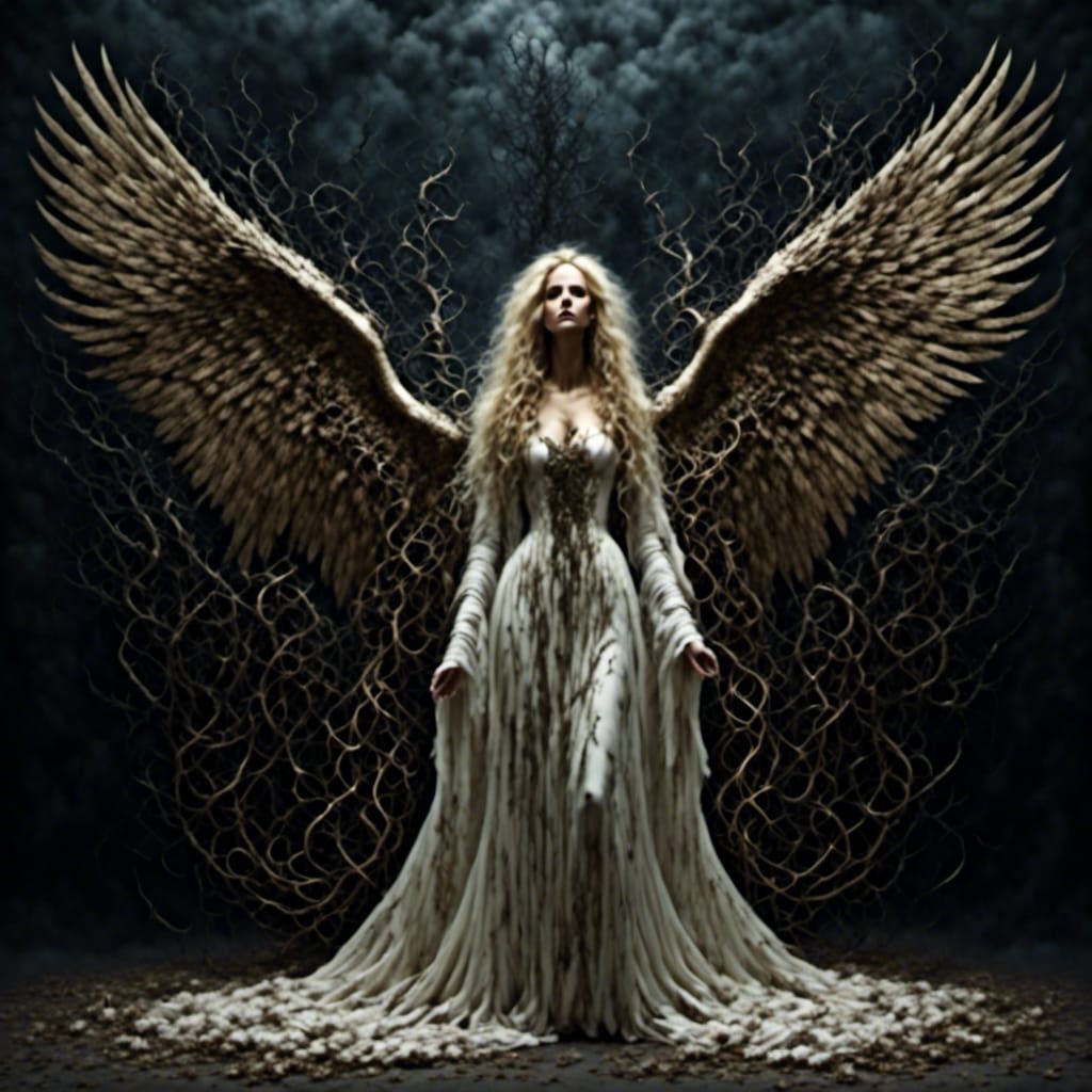 Horrorcore Female Demon with Blonde Hair