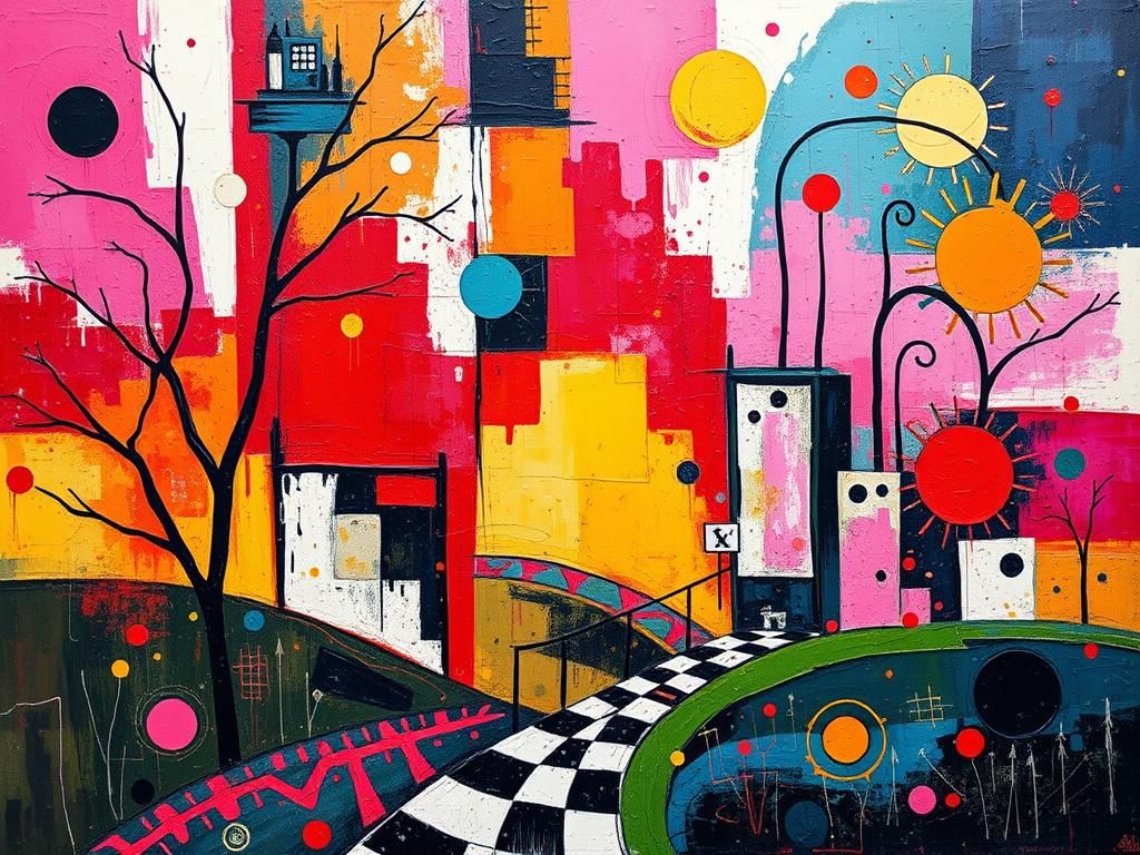 Alice in Wonderland: Cubo-Futurist Dynamic Abstraction