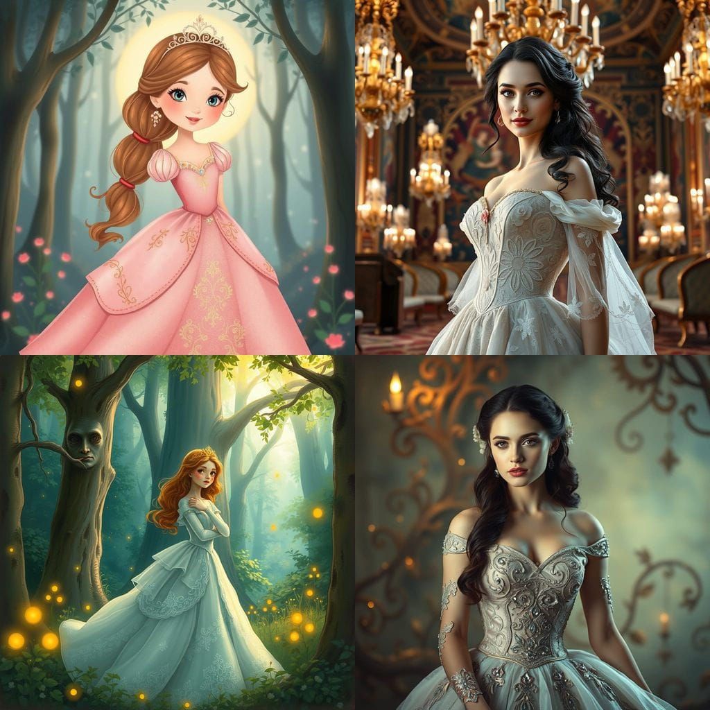 Regal Woman Princess in Renaissance Style