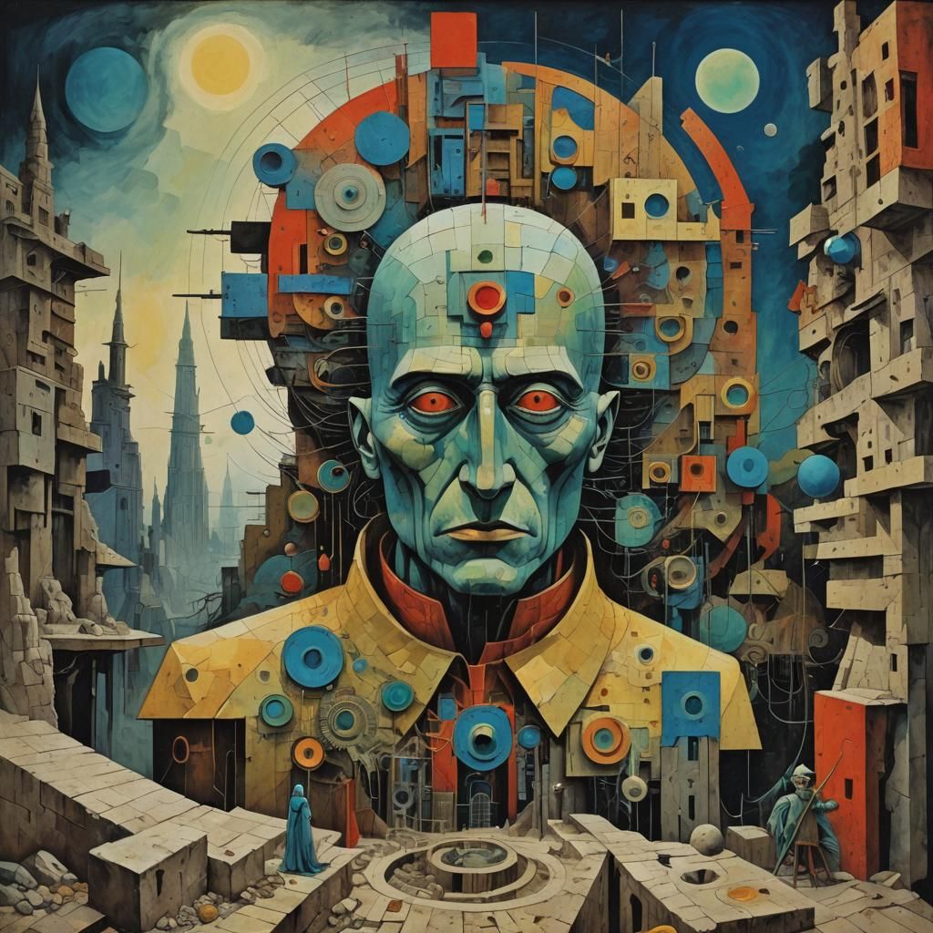 Dystopian God: A Sci-Fi Art Deco Fantasy