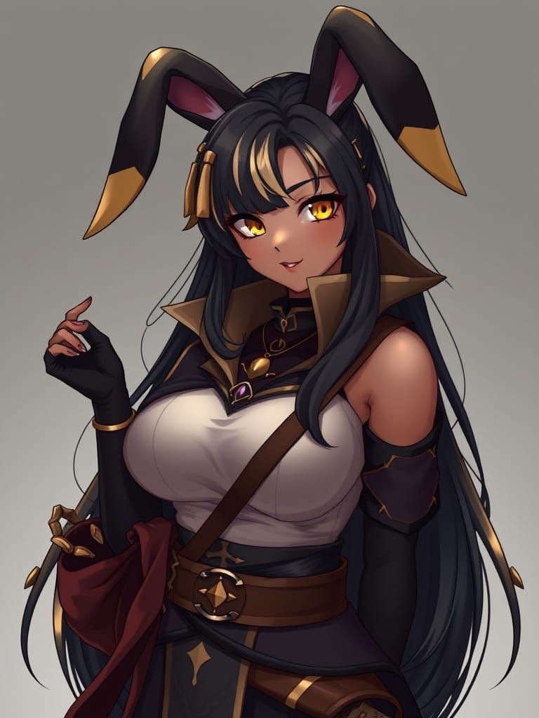 Cyberpunk-Inspired Fantasy Rabbit Girl with Anime and Manga ...