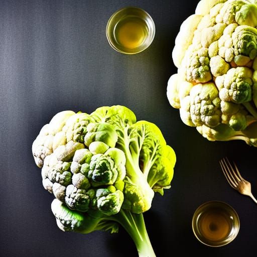 Michelin Star Nuclear Cauliflower Food Photography