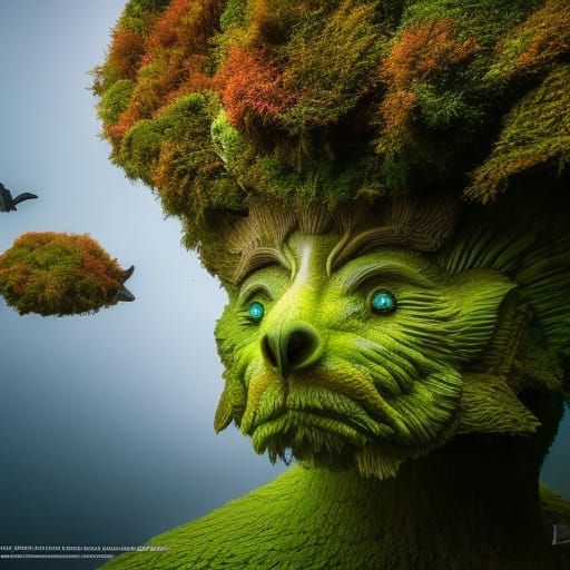 Happy Elves with Birds and Flowers: Detailed Color Illustrat...