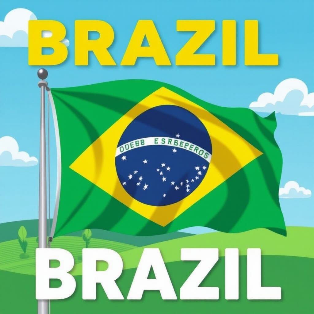 The Flag of Brazil
