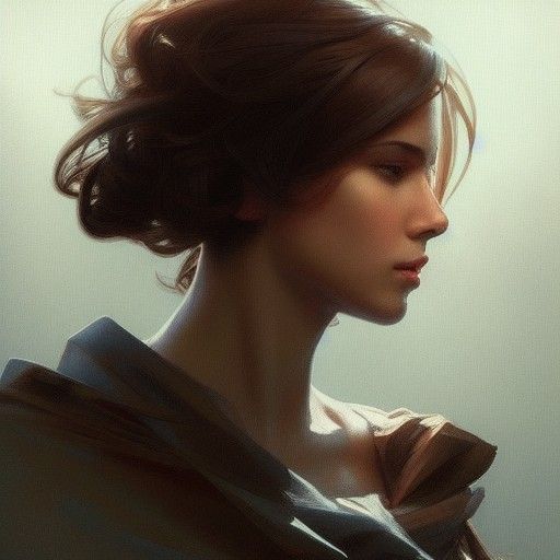 Hyperdetailed Portrait in Volumetric Lighting Style