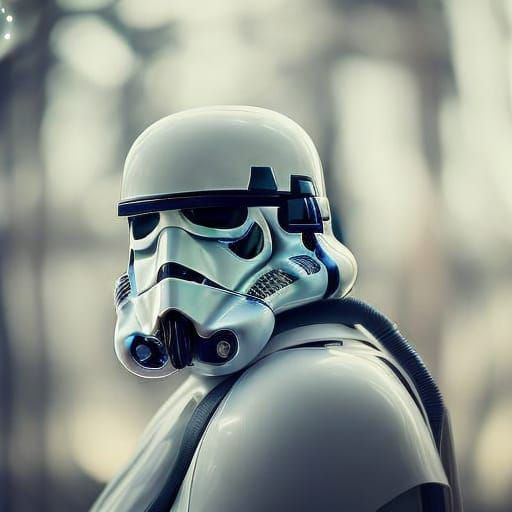 Star Wars Scene in Professional Photography Style