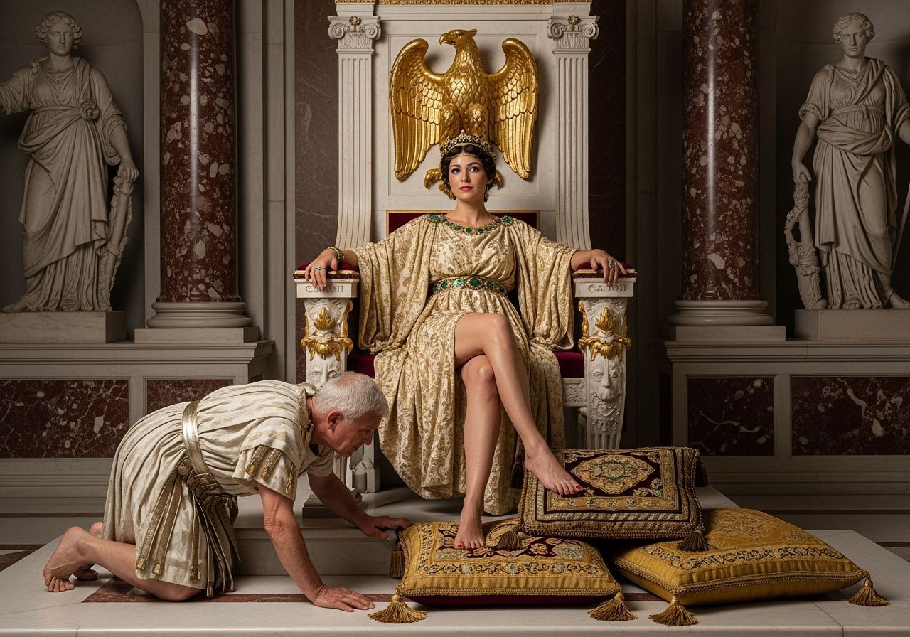 Empress Messalina on Her Throne, Classical Style