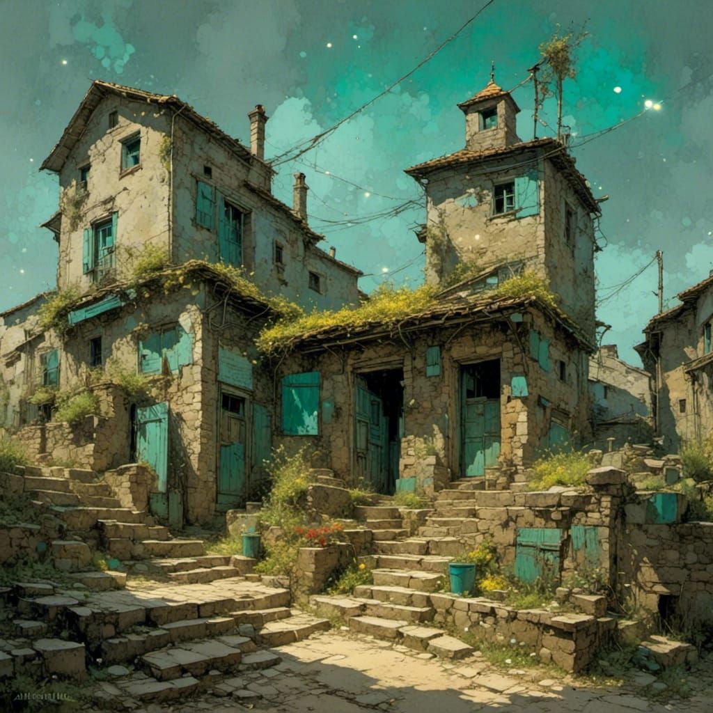 Abstract Digital Art with Vibrant Textures