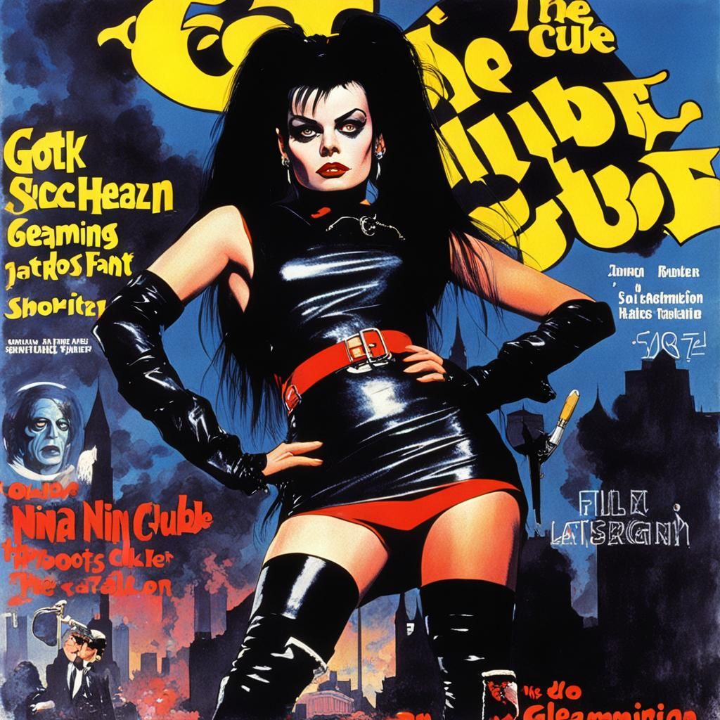 Nina Hagen as Goth Nurse: Magazine Cover Art