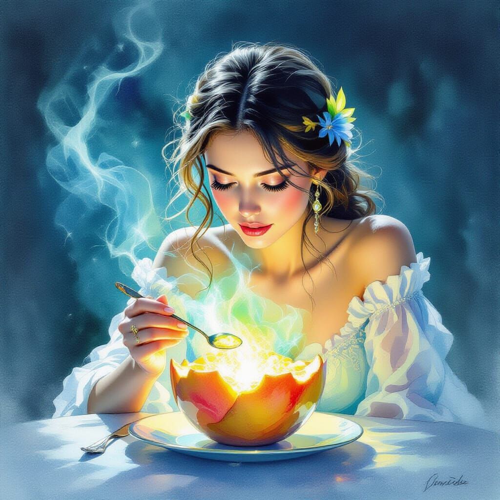 Mysterious Crystal Fruit with Ethereal Glow