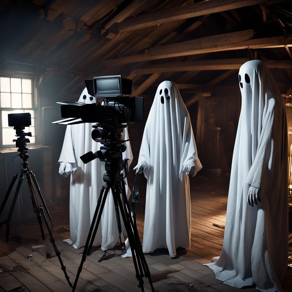 Friends Film Ghost Movie in Attic: Matte Painting