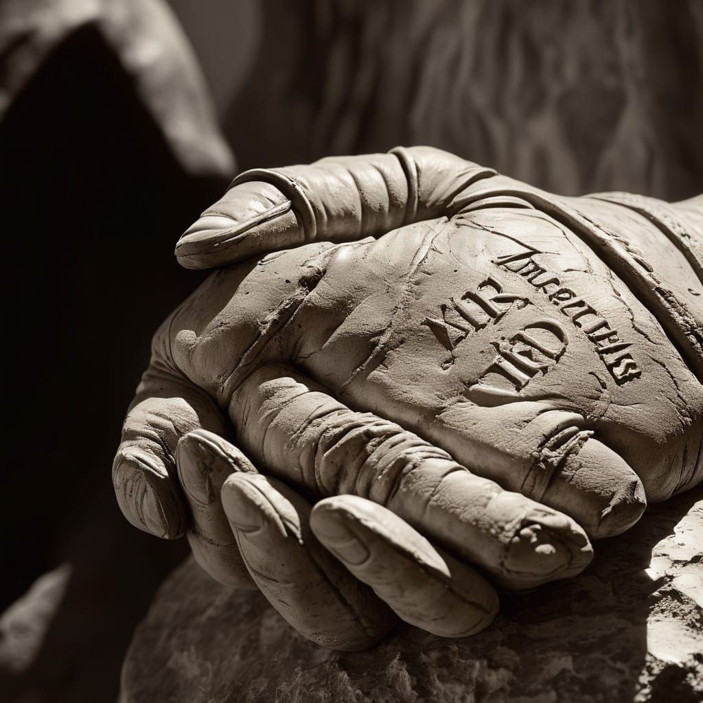 Masterpiece of Ancient Roman Sculptor in Hyper-Realistic Mac...