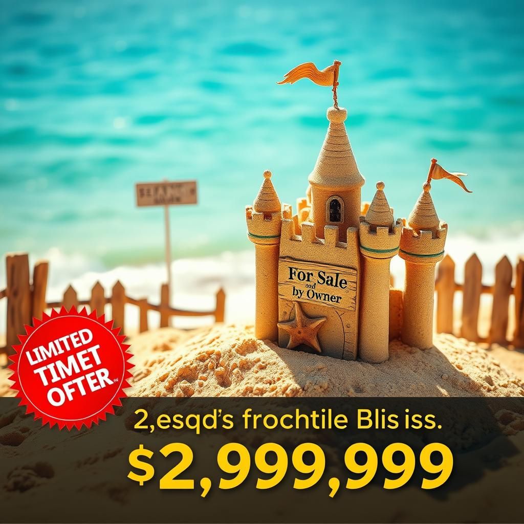 Beachfront Sandcastle for Sale: Cinematic Real Estate
