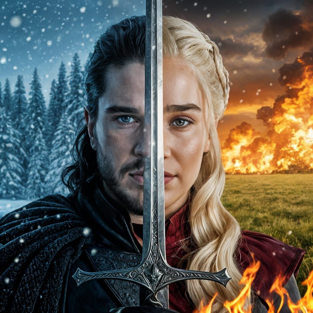 Jon Snow and Daenerys Targaryen