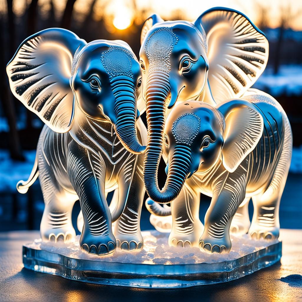 A piece of artwork  capturing the golden glow of sunlight as...