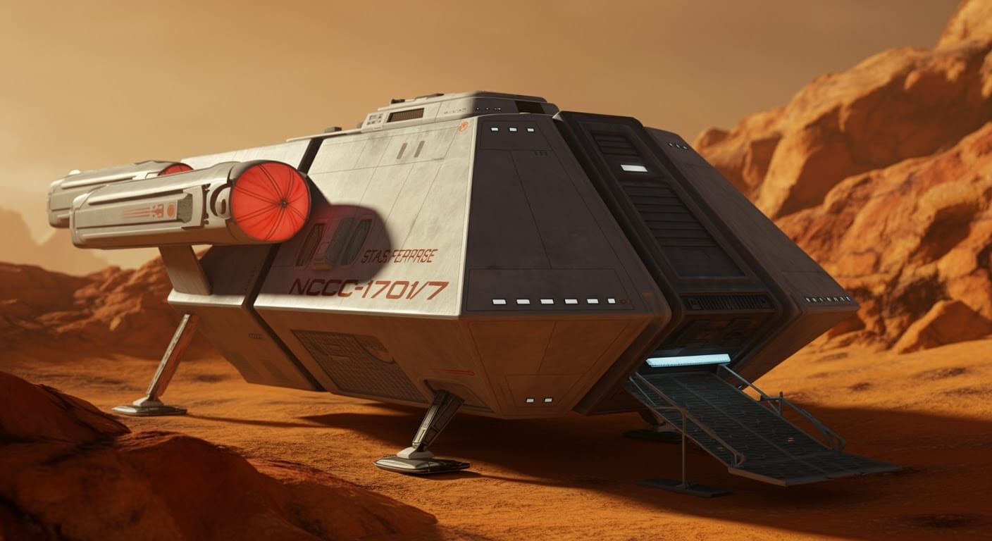 Galileo Shuttlecraft on Alien Planet