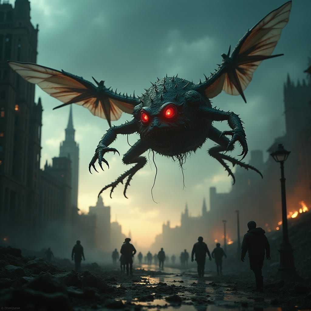 Post-Apocalyptic London Terrorized by Mutant Flying Froghog