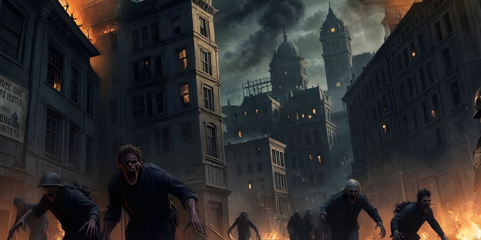 Fast Zombies Chase Running Figure