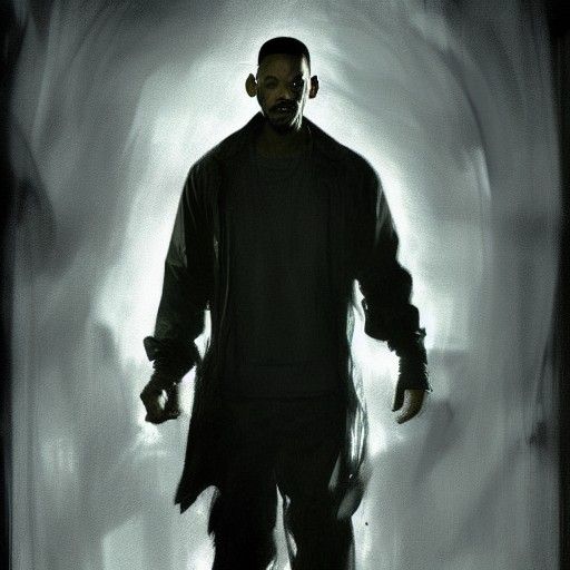 Sinister Portrait of Will Smith in Fantasy Style