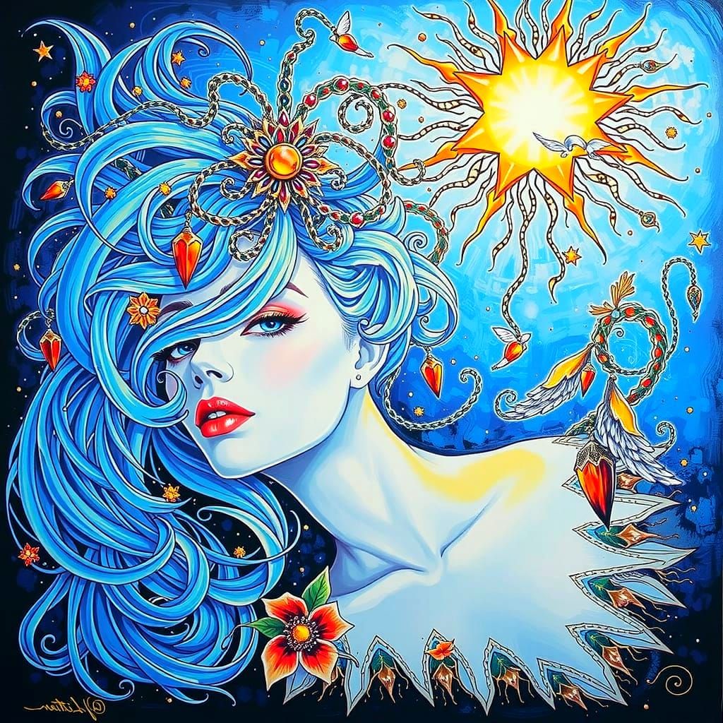 Vivid Masterpiece in Triadic Colors