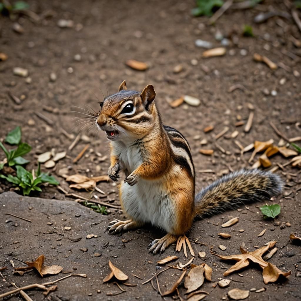 Chipmunk Begging