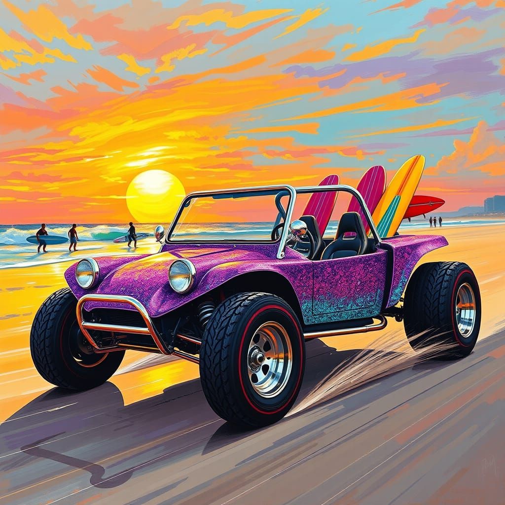 Retro-Futuristic Beach Racer