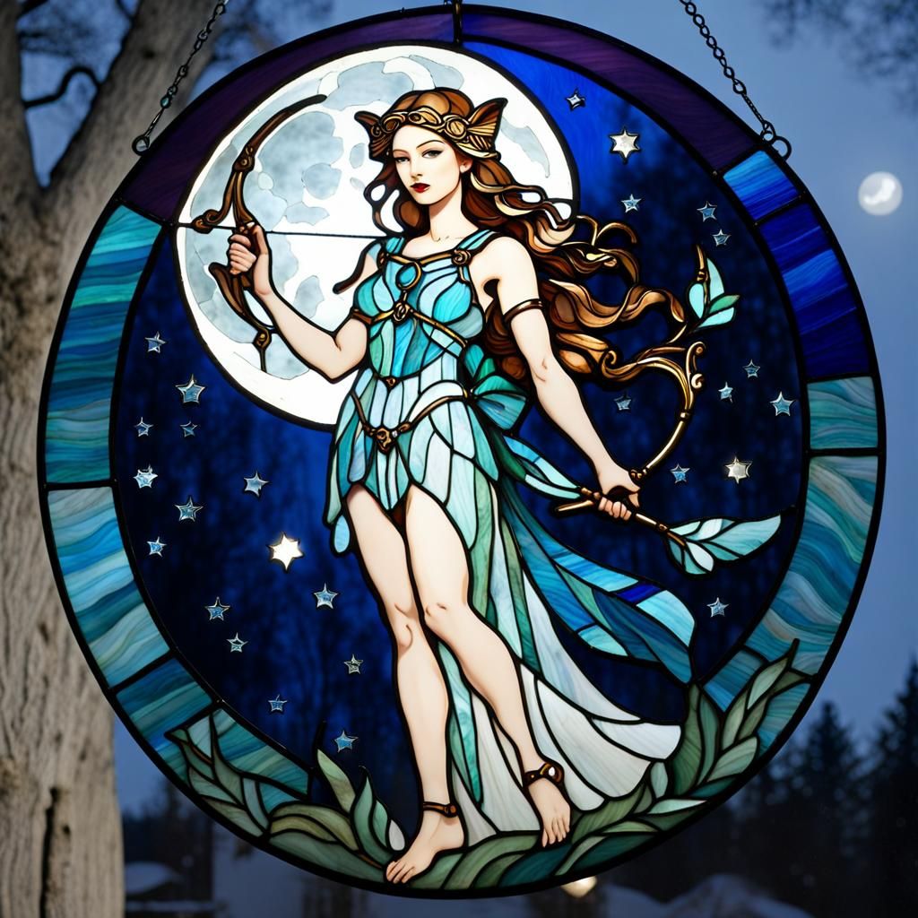 stained glass artemis