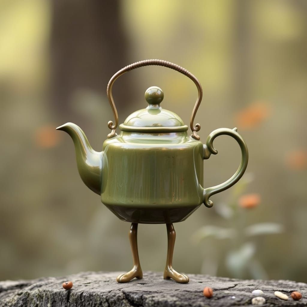 Little Teapot, Short and Stout Illustration