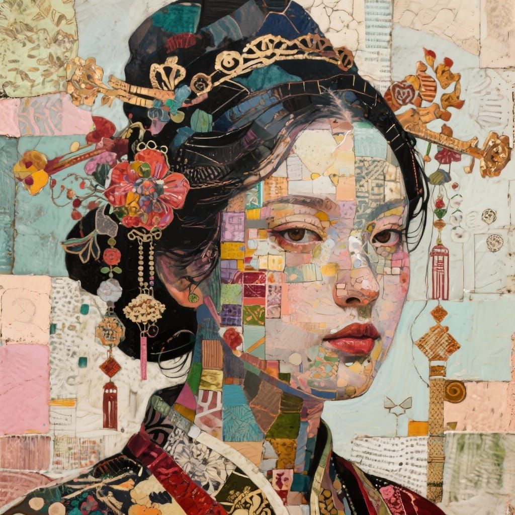 Mixed Media Art Mashup by Unknown Artist