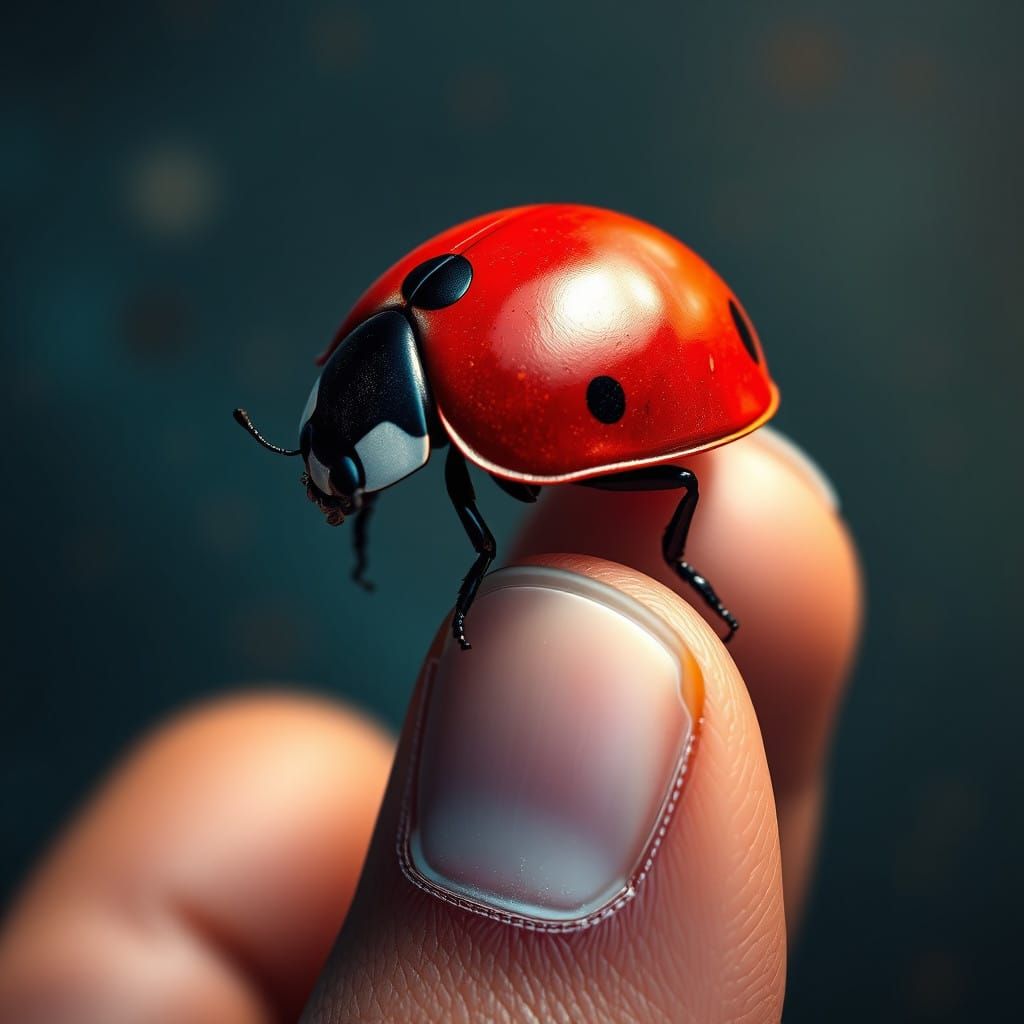 Ladybug Ascends to Fantasy Realm in Vibrant Matte Painting